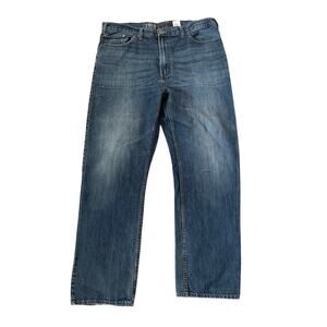 True Nation Jeans Relaxed Fit 5 Pocket Blue Denim Mens Size 42x34 (Act 41x33) A